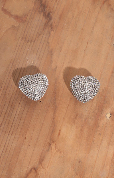 Arete corazón plata con zirconias - ARETE Boutiquemirel 