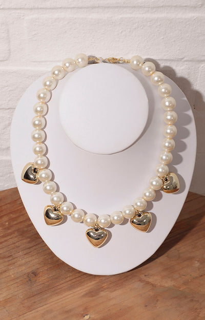 Collar blanco con maxi perlas - COLLAR Boutiquemirel 