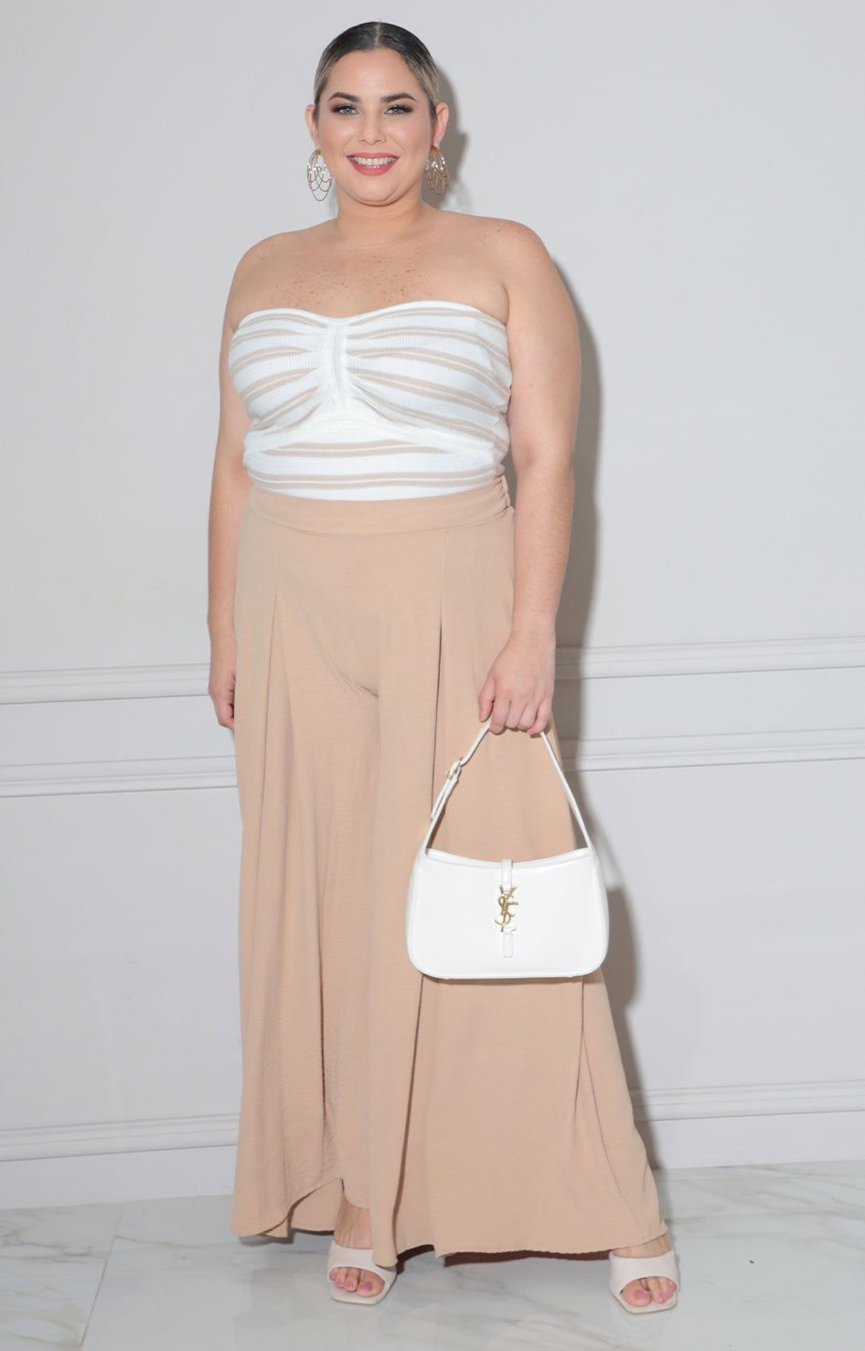 Pantalón beige amplio - PANTALON Boutiquemirel 