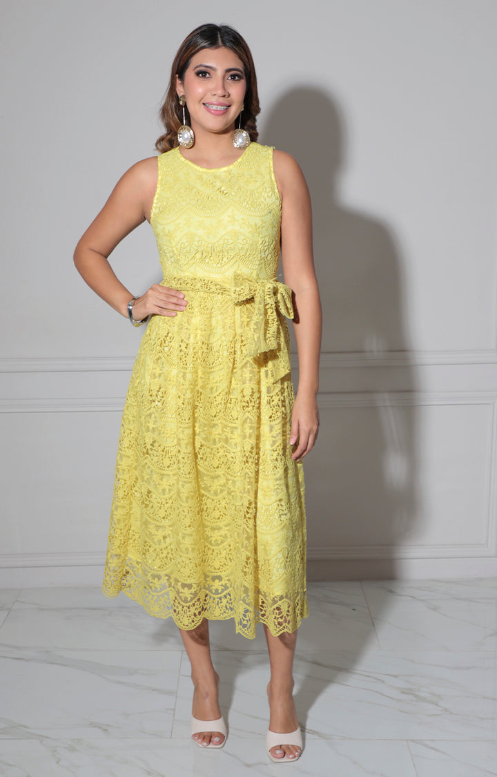 Vestido corto amarillo - VESTIDO Boutiquemirel 