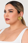 Aretes broquel tipo flor