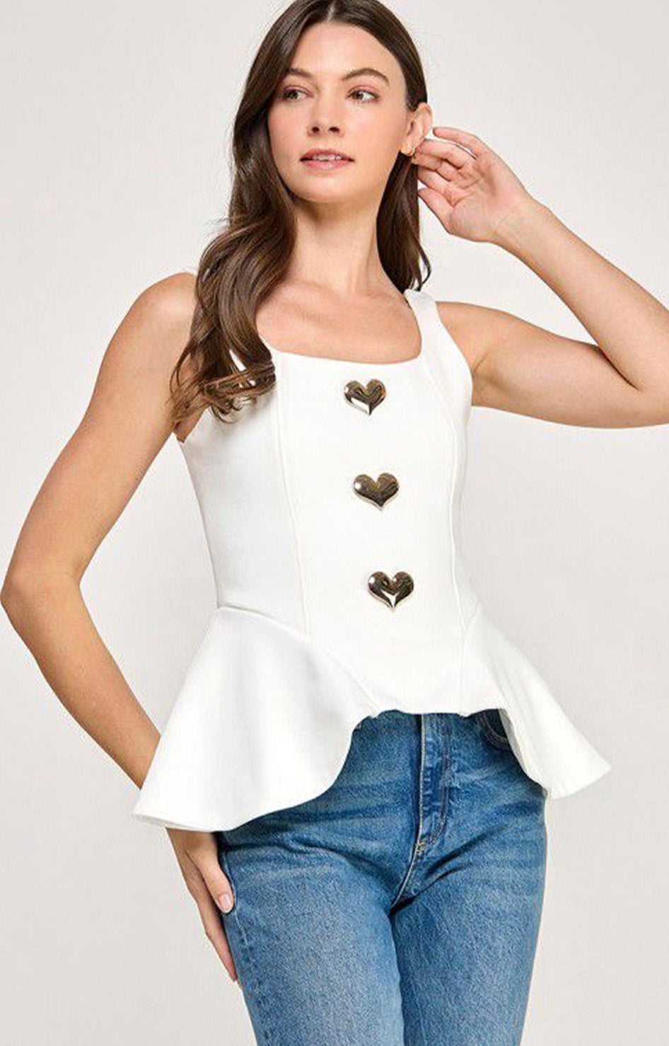 Blusa de tirantes blanca - BLUSAS REGULAR Boutiquemirel 