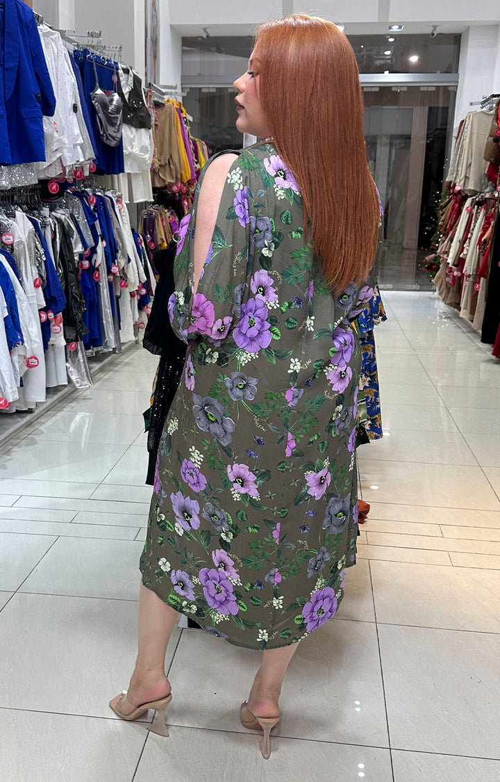 Vestido verde estampado - Boutiquemirel