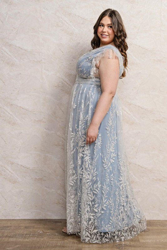 V*1-26*SOIEBLU*PM22213*AZUL - VESTIDO LARGO CURVY Boutiquemirel 