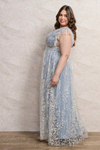 V*1-26*SOIEBLU*PM22213*AZUL - VESTIDO LARGO CURVY Boutiquemirel 