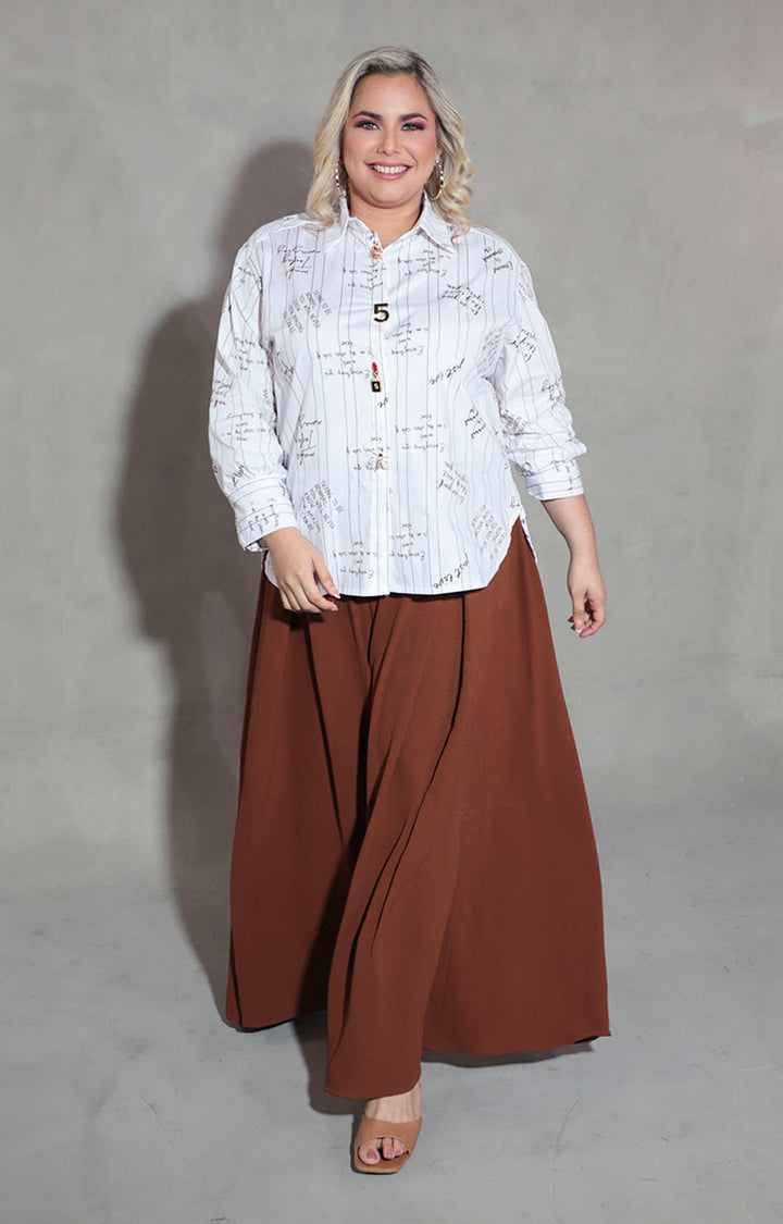 Camisera blanca con dije - BLUSA XL Boutiquemirel 