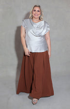 Blusa gris satinada - BLUSA XL Boutiquemirel 