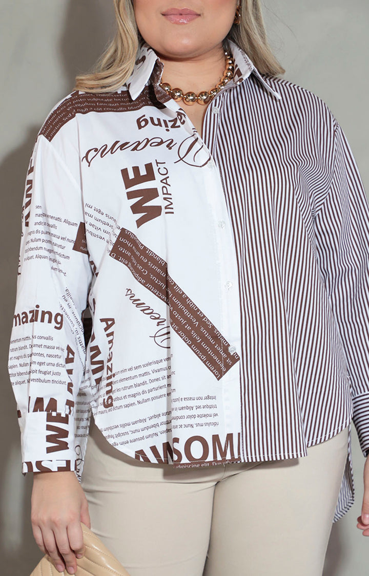 Camisera blanca estampada - BLUSA XL Boutiquemirel 