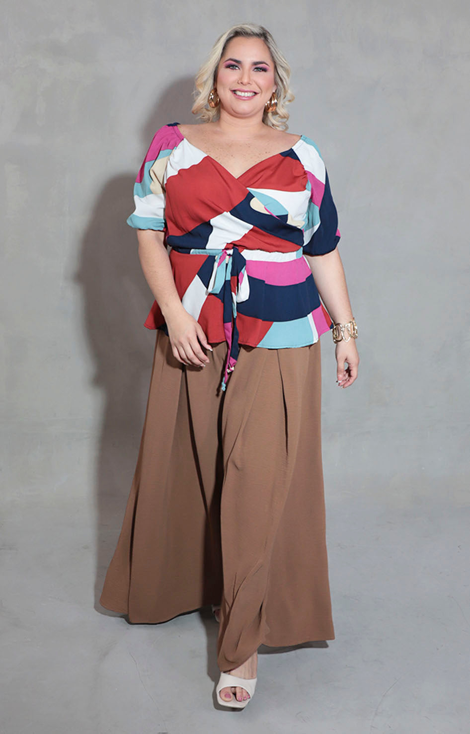 Blusa azul estampada - BLUSA XL Boutiquemirel 