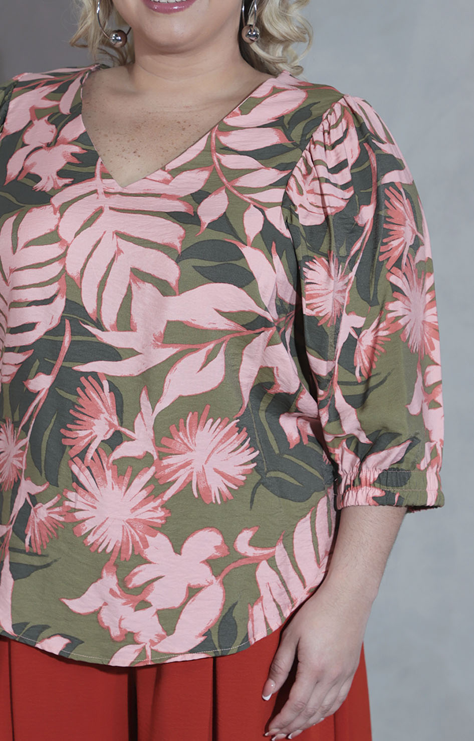 Blusa verde estampada - BLUSA XL Boutiquemirel 