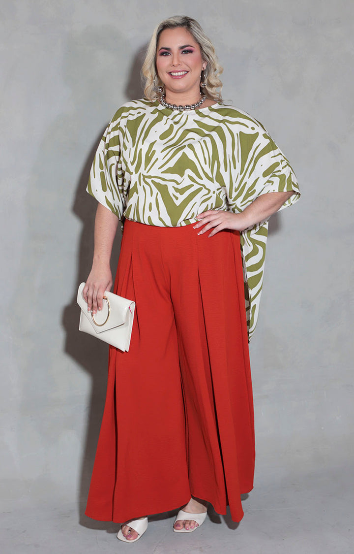 Blusa verde estampada - BLUSA XL Boutiquemirel 