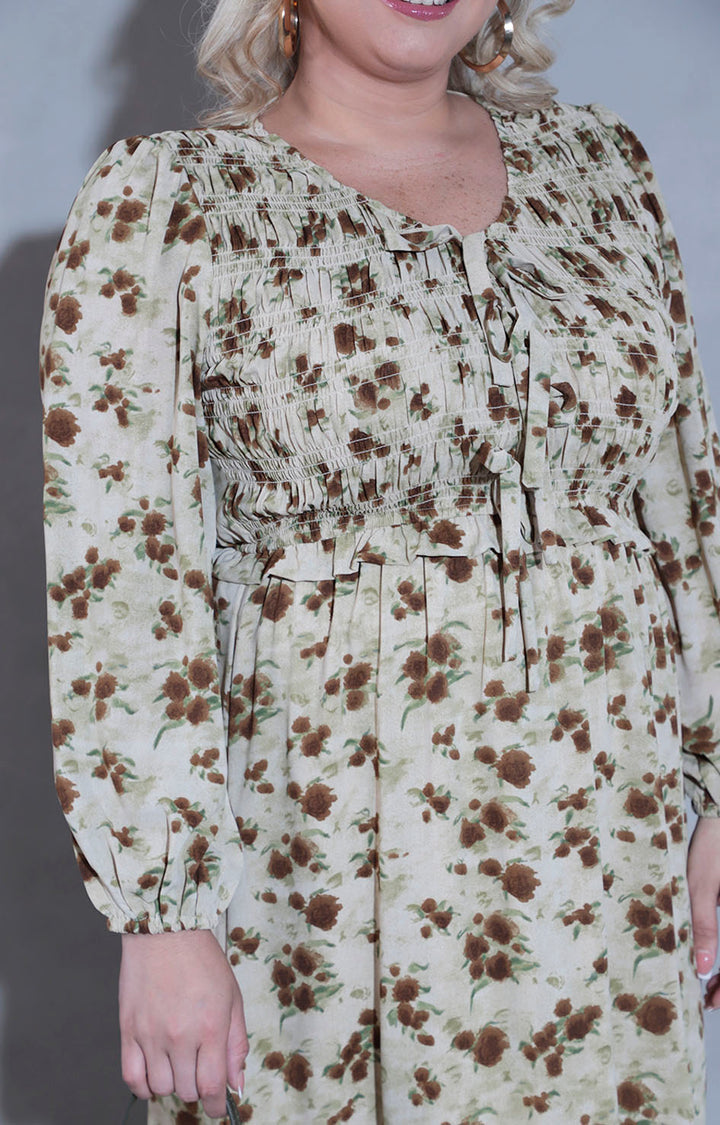 Vestido verde estampado - VESTIDO XL Boutiquemirel 