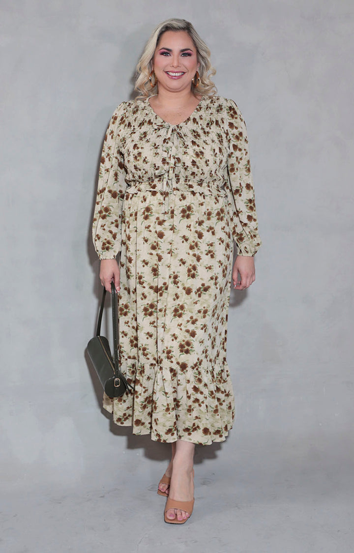 Vestido verde estampado - VESTIDO XL Boutiquemirel 