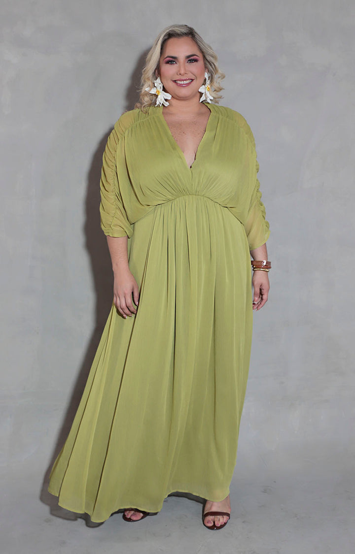 Vestido verde pistache - VESTIDO XL Boutiquemirel 