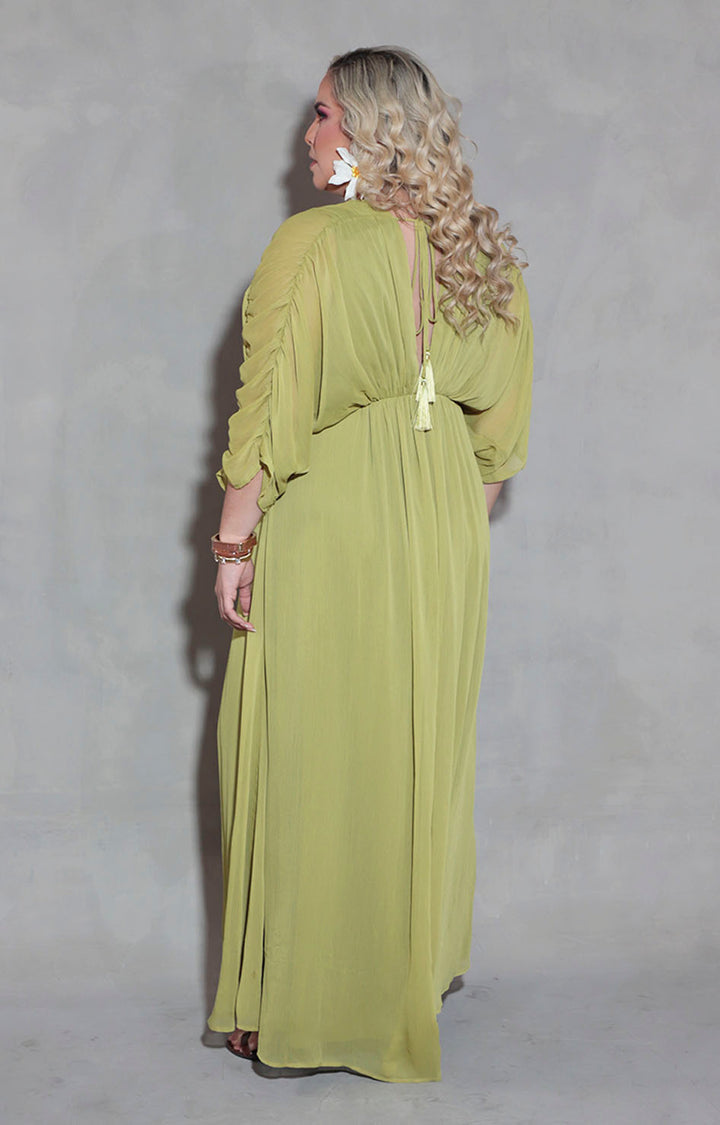 Vestido verde pistache - VESTIDO XL Boutiquemirel 
