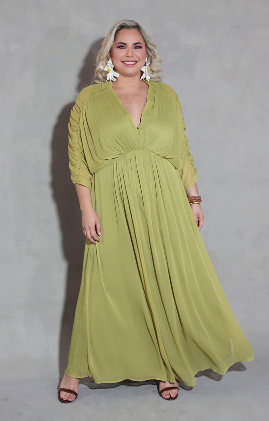 Vestido verde pistache - VESTIDO XL Boutiquemirel 