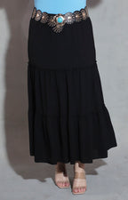 Falda boho negra - FALDA XL Boutiquemirel 
