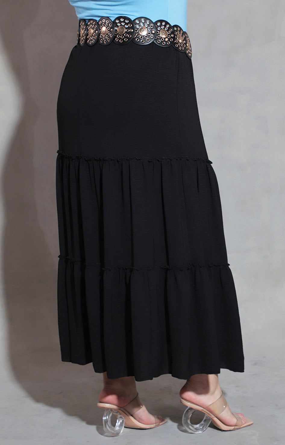 Falda boho negra - FALDA XL Boutiquemirel 