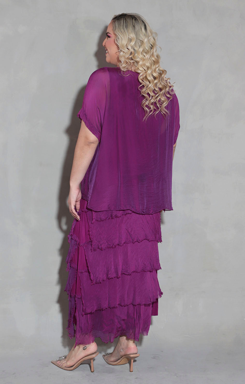 Vestido de seda morado - VESTIDO Boutiquemirel 