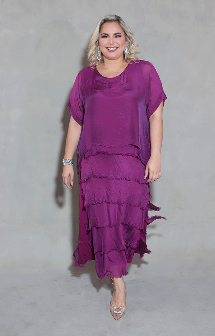 Vestido de seda morado - VESTIDO Boutiquemirel 