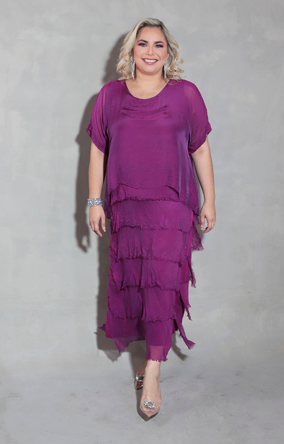 Vestido de seda morado - VESTIDO Boutiquemirel 