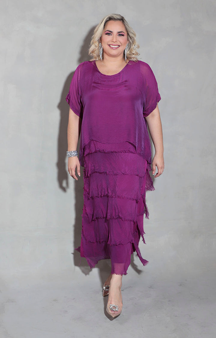 Vestido de seda morado - VESTIDO Boutiquemirel 