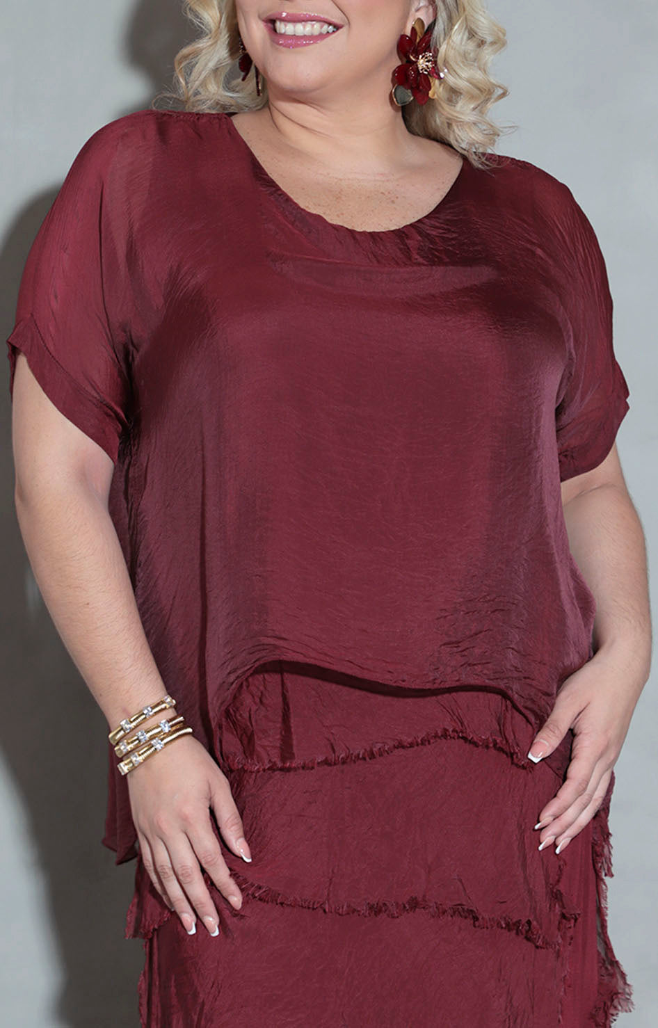 Vestido de seda vino - VESTIDO Boutiquemirel 