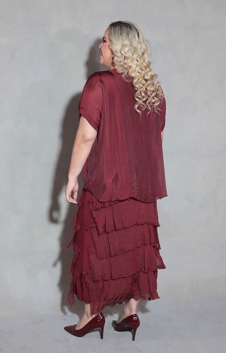 Vestido de seda vino - VESTIDO Boutiquemirel 