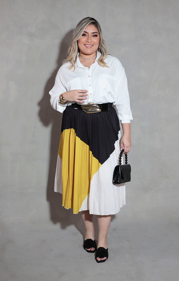 Falda negra plisada - FALDA XL Boutiquemirel 