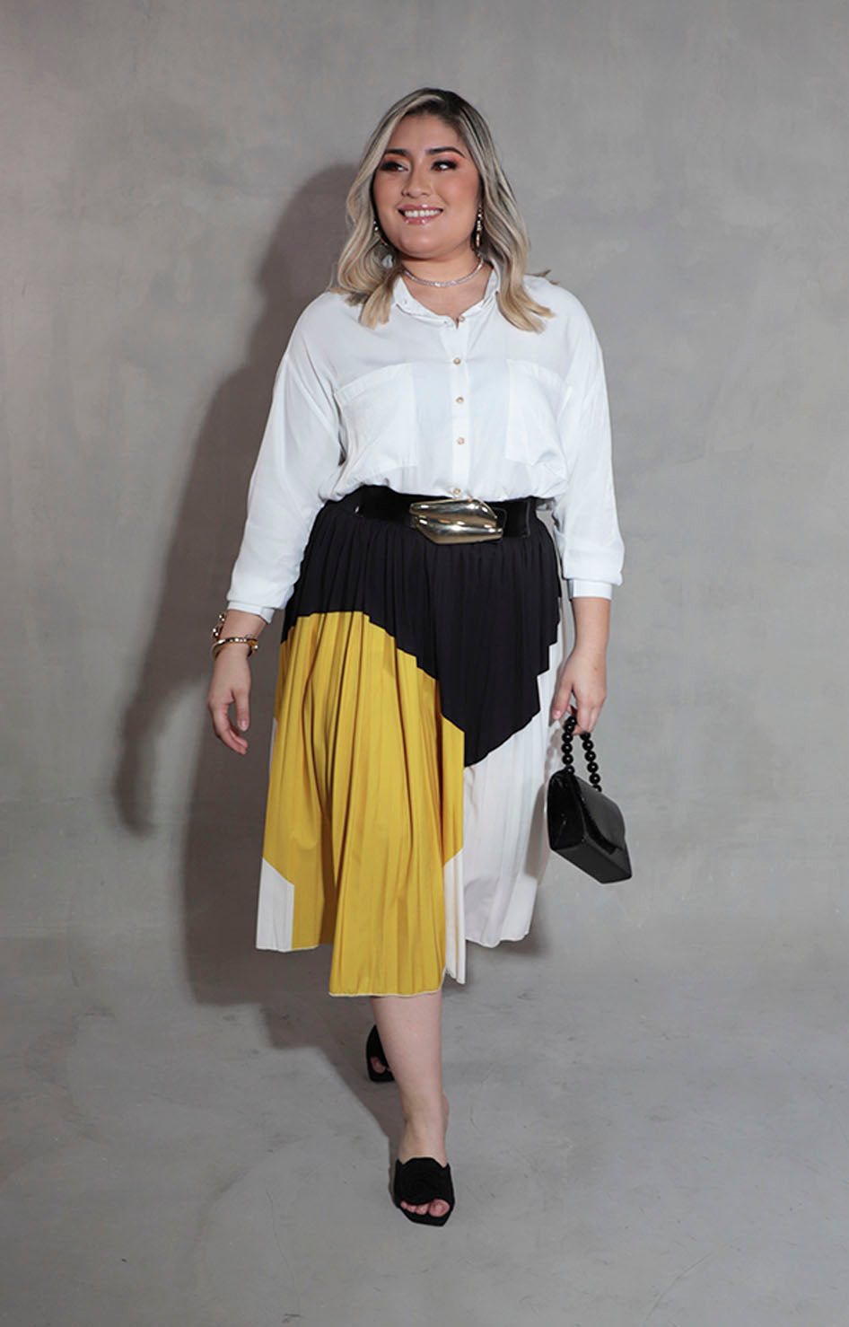 Falda negra plisada - FALDA XL Boutiquemirel 