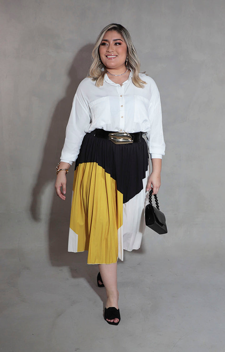 Falda negra plisada - FALDA XL Boutiquemirel 