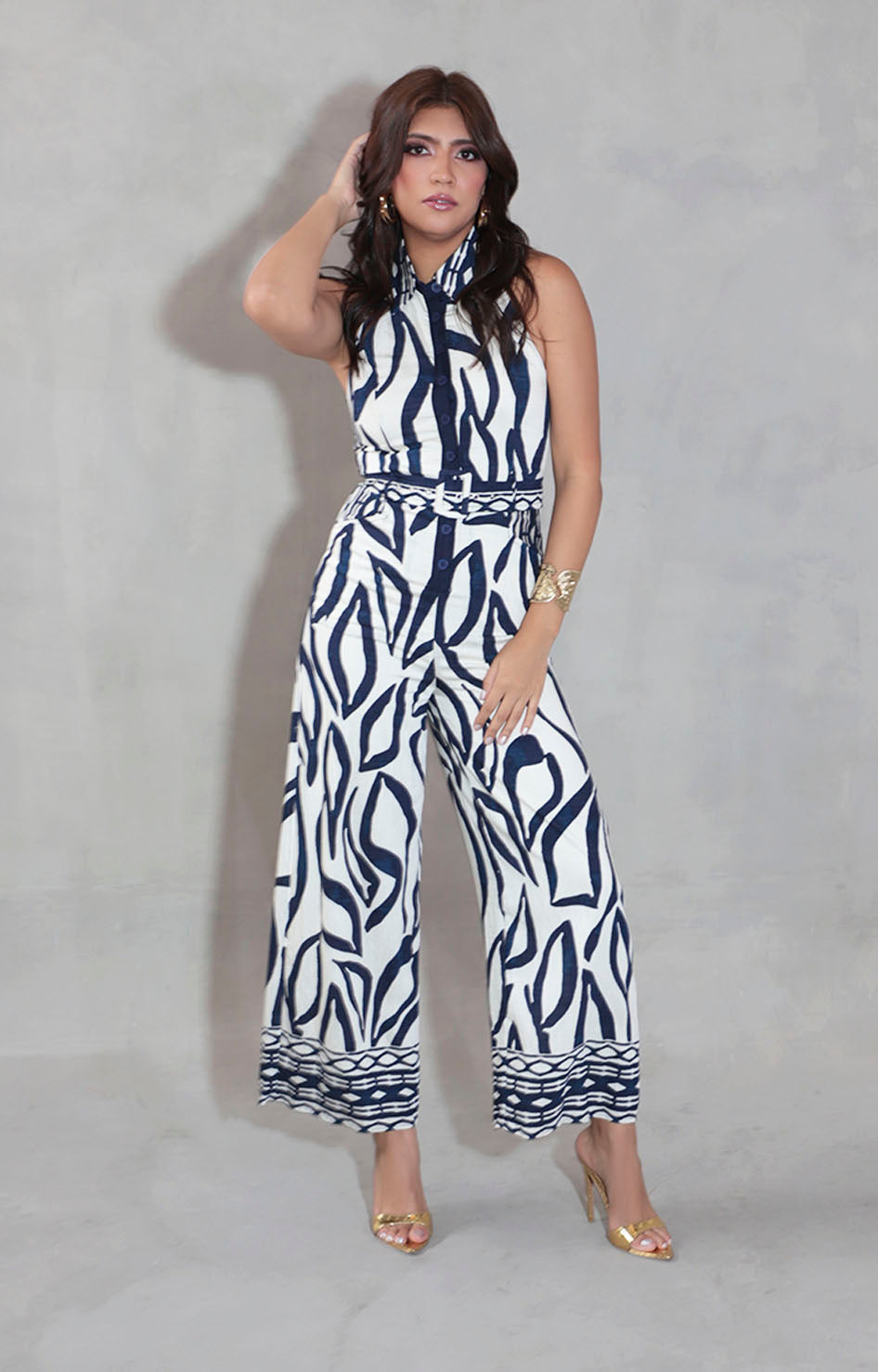 Palazzo beige estampado - PALAZZO Boutiquemirel 