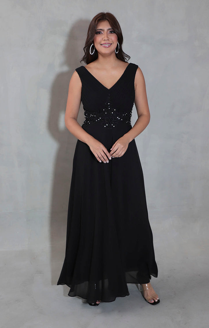 Vestido negro con brillos - VESTIDO Boutiquemirel 