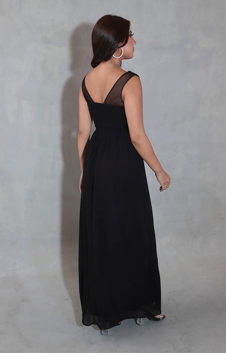 Vestido negro con brillos - VESTIDO Boutiquemirel 