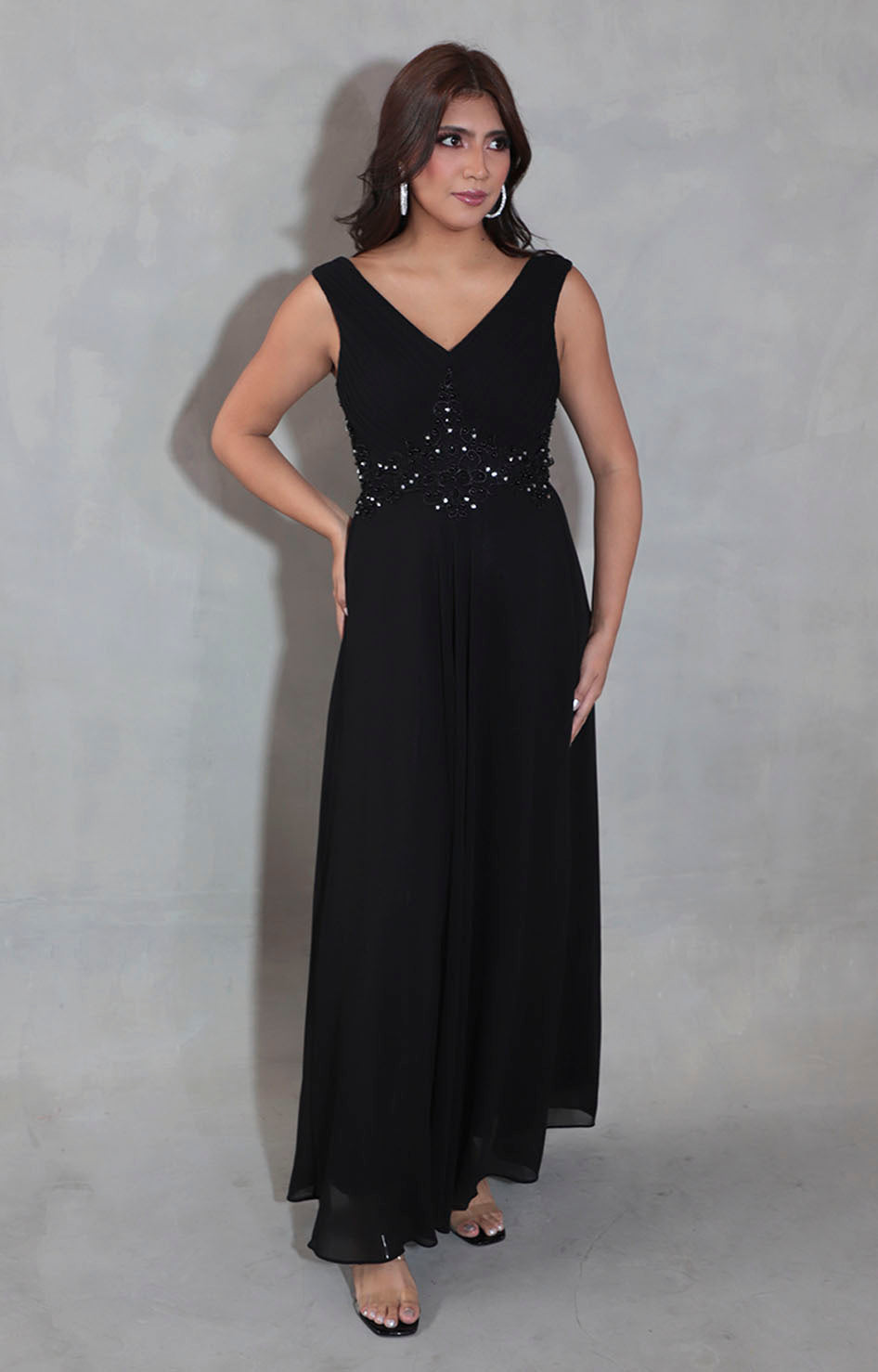 Vestido negro con brillos - VESTIDO Boutiquemirel 