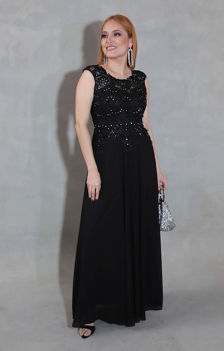 Vestido negro de gala - VESTIDO Boutiquemirel 