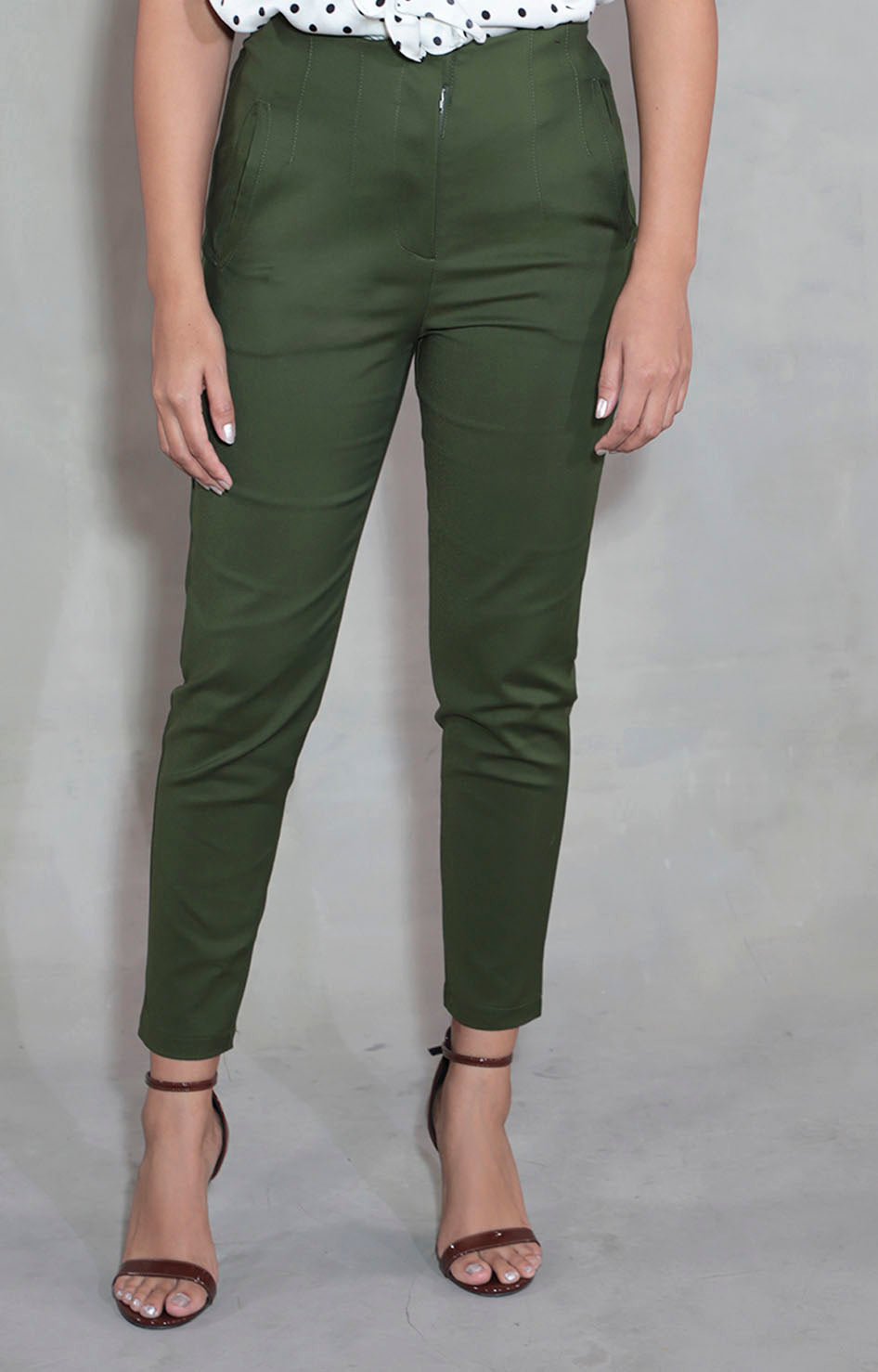 Pantalón verde olivo - PANTALON Boutiquemirel 