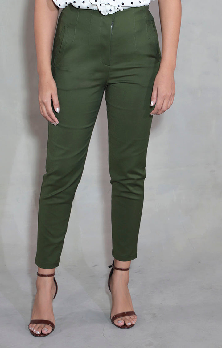 Pantalón verde olivo - PANTALON Boutiquemirel 