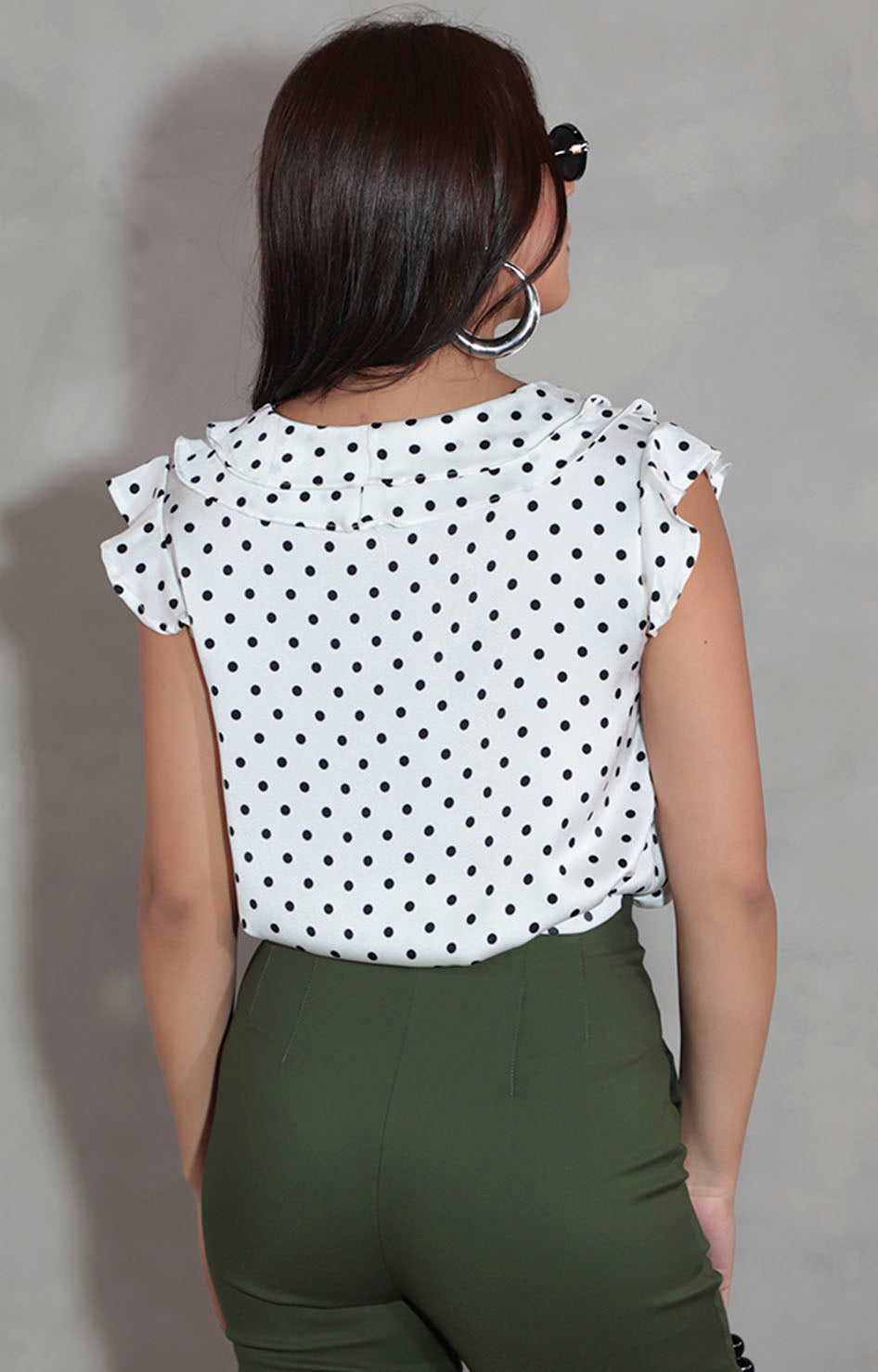 Blusa blanca con lunares - BLUSA Boutiquemirel 