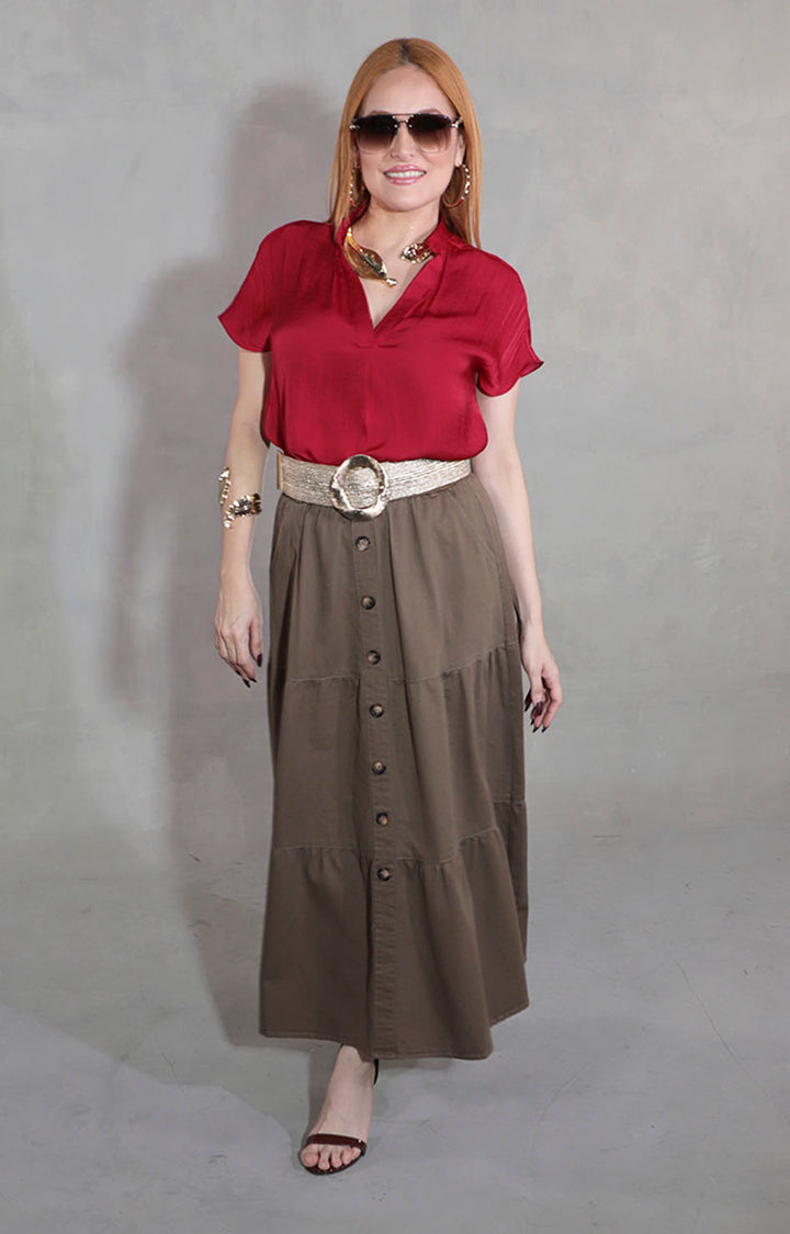 Blusa roja cherry - BLUSA Boutiquemirel 