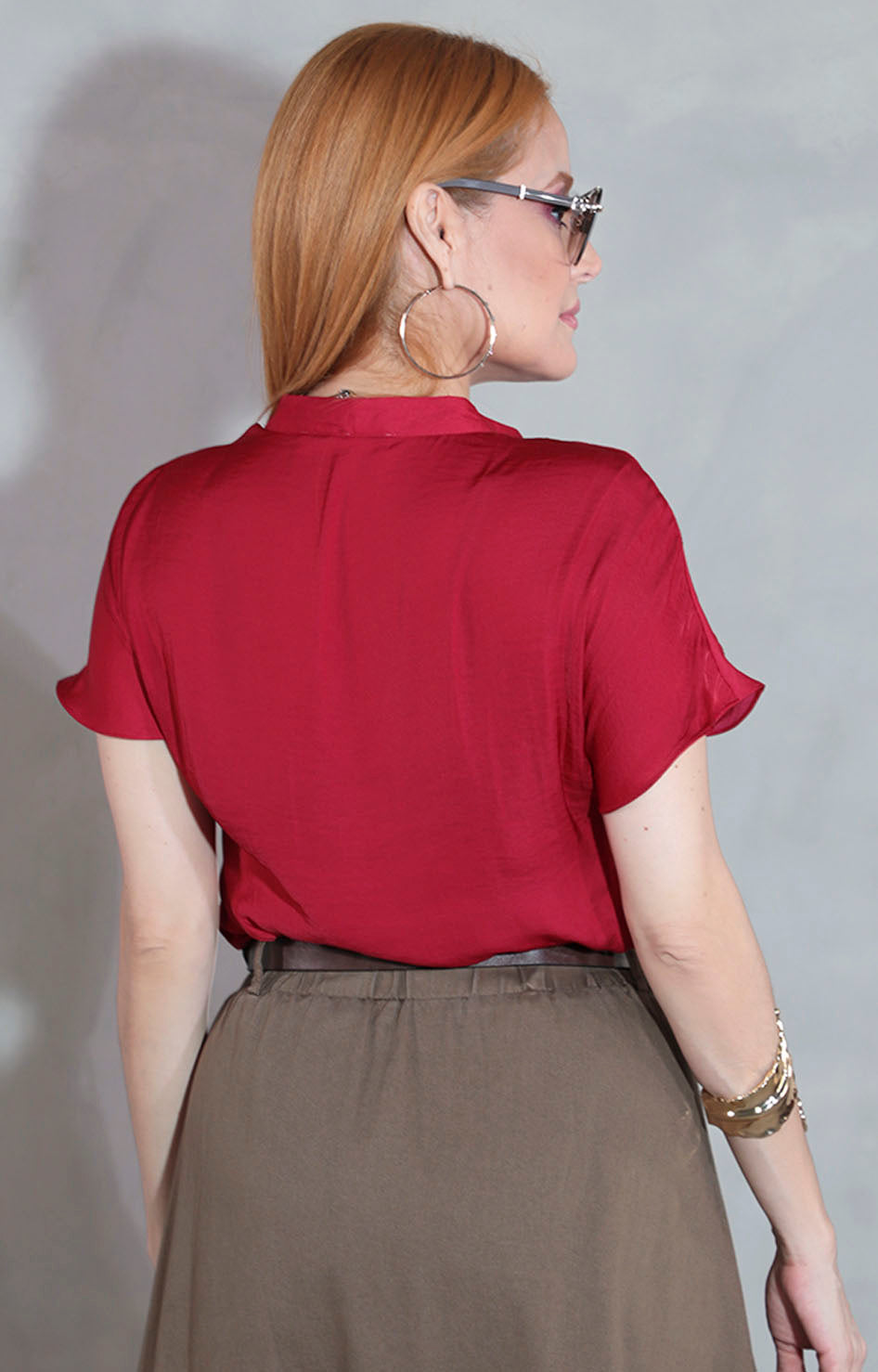 Blusa roja cherry - BLUSA Boutiquemirel 