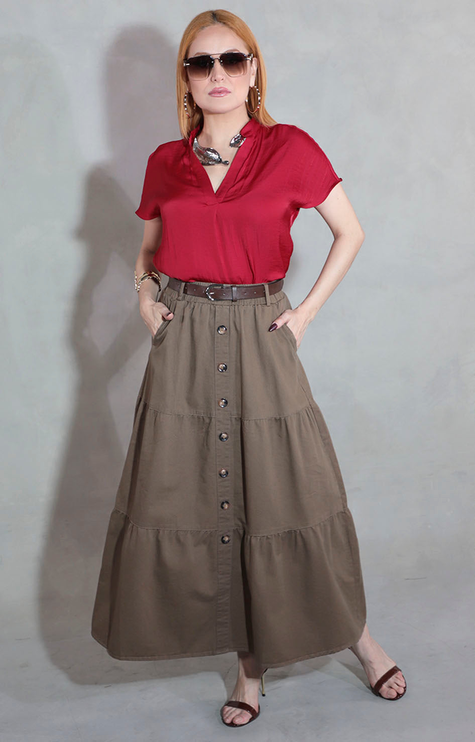 Blusa roja cherry - BLUSA Boutiquemirel 