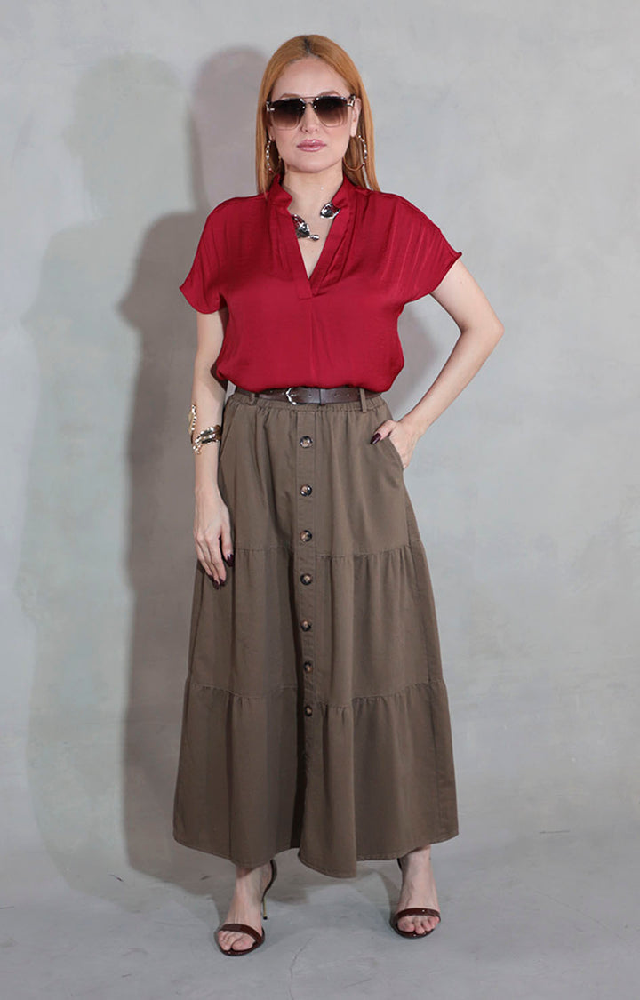 Blusa roja cherry - BLUSA Boutiquemirel 