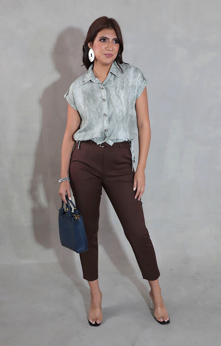 Blusa verde tie-dye - BLUSA Boutiquemirel 