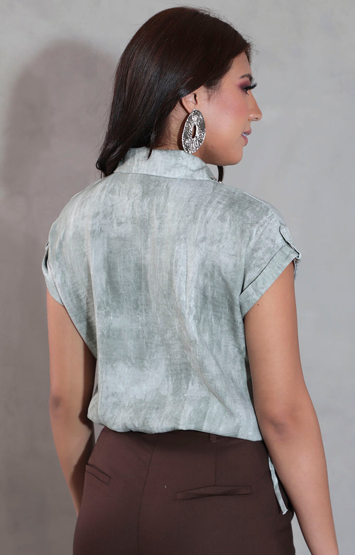 Blusa verde tie-dye - BLUSA Boutiquemirel 