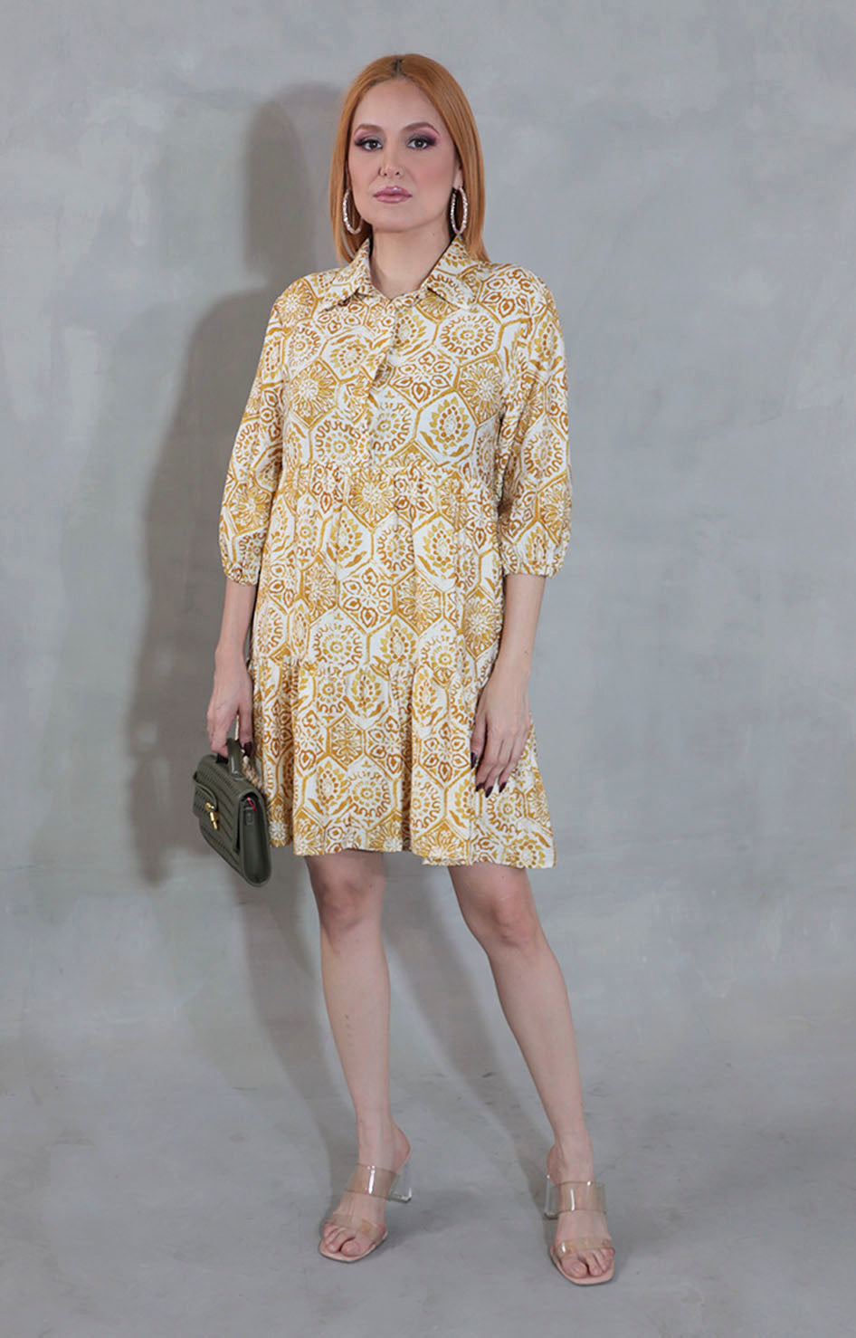 Vestido mostaza - VESTIDO Boutiquemirel 