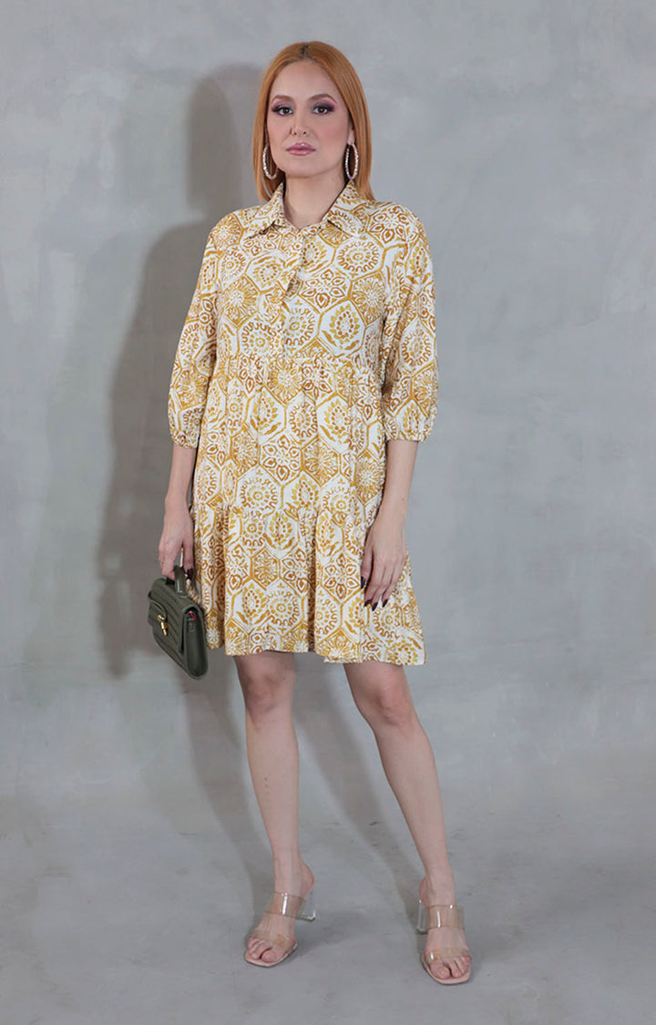 Vestido mostaza - VESTIDO Boutiquemirel 