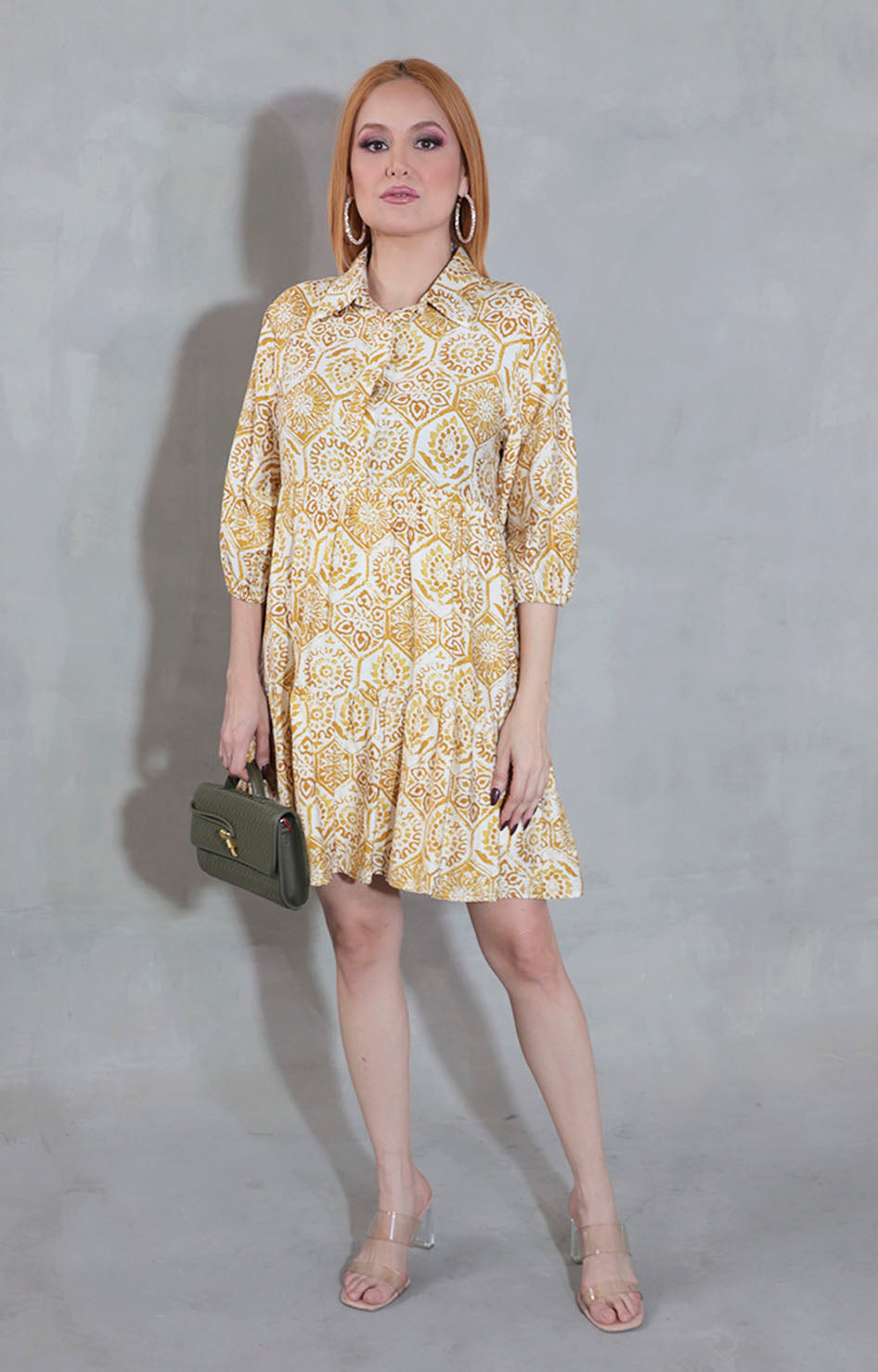 Vestido mostaza - VESTIDO Boutiquemirel 