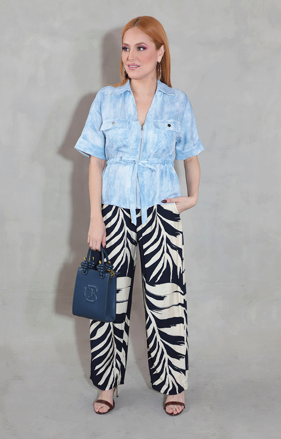 Blusa azul tie-dye - BLUSA Boutiquemirel 