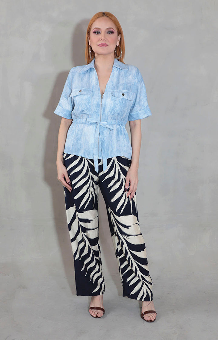 Blusa azul tie-dye - BLUSA Boutiquemirel 